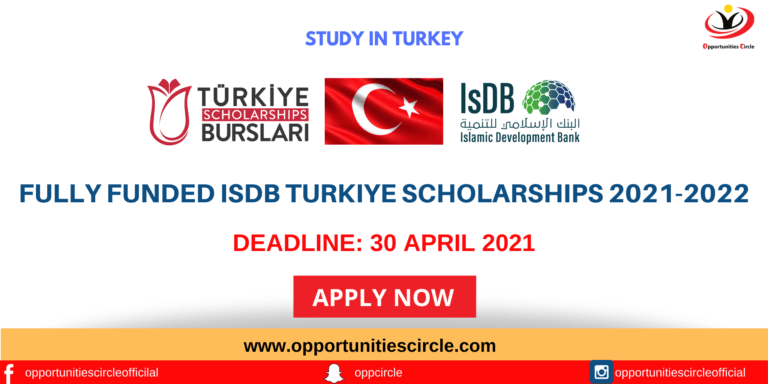 Fully Funded IsDB Turkiye Scholarships