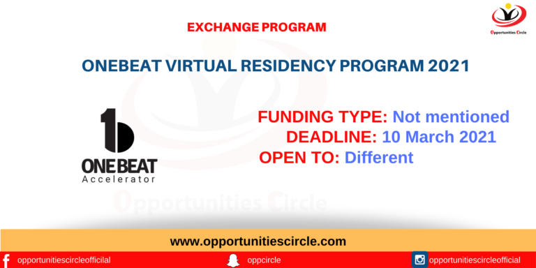 OneBeat Virtual Residency Program 2021