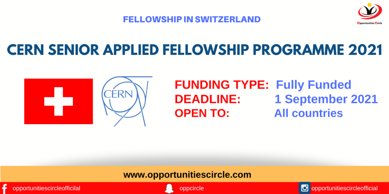 CERN Senior Applied Fellowship