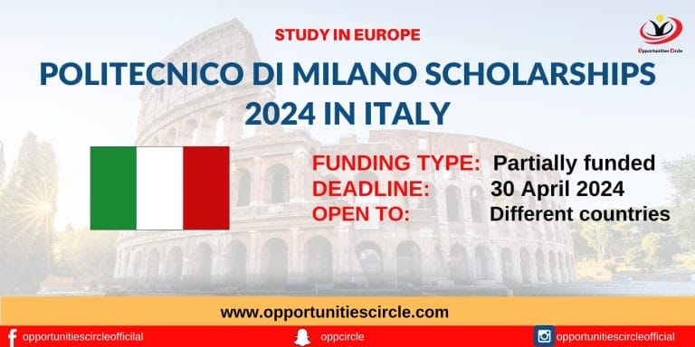 Politecnico di Milano Scholarships 2024 in Italy