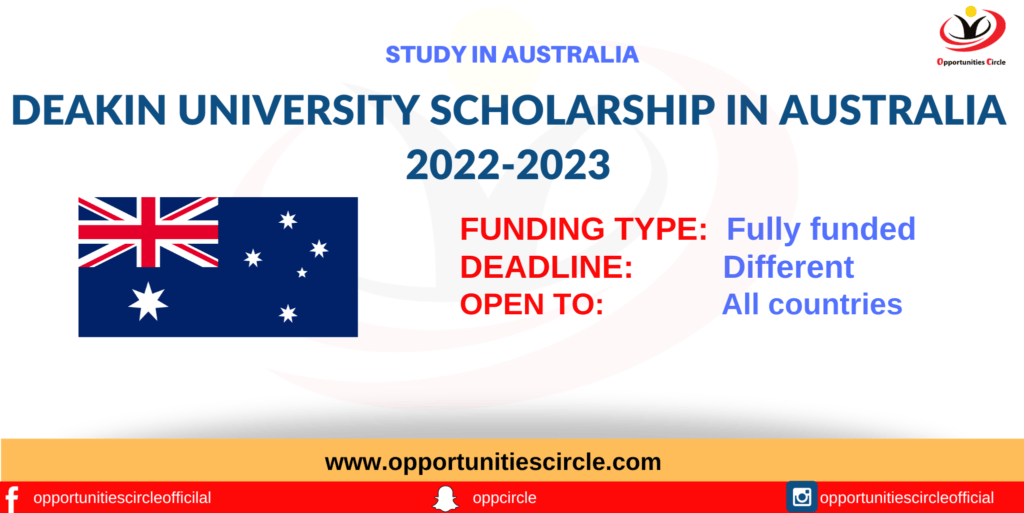 Deakin University Scholarship in Australia