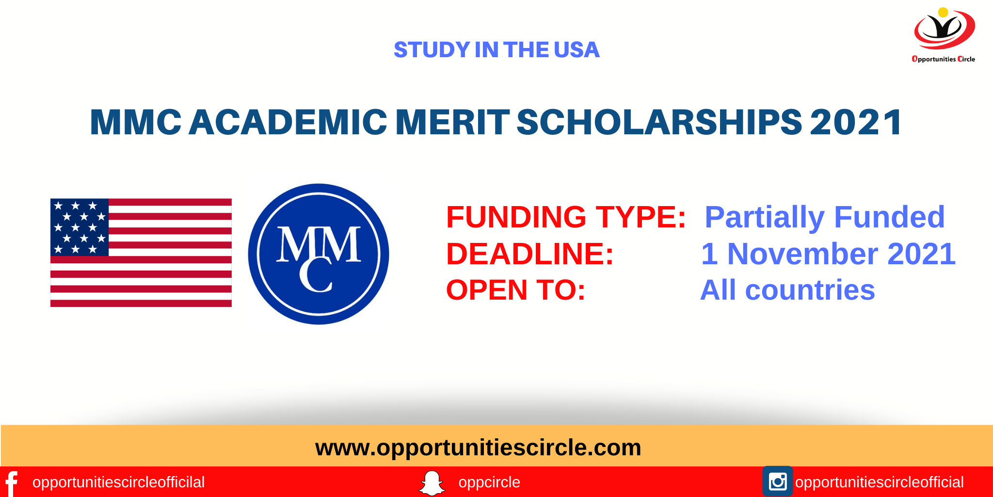 MMC Academic Merit Scholarships 2021 Opportunities Circle