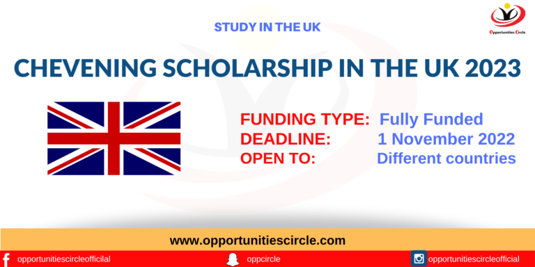 Chevening Scholarship in the UK 2023