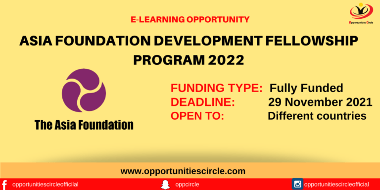 Asia Foundation Development Fellowship