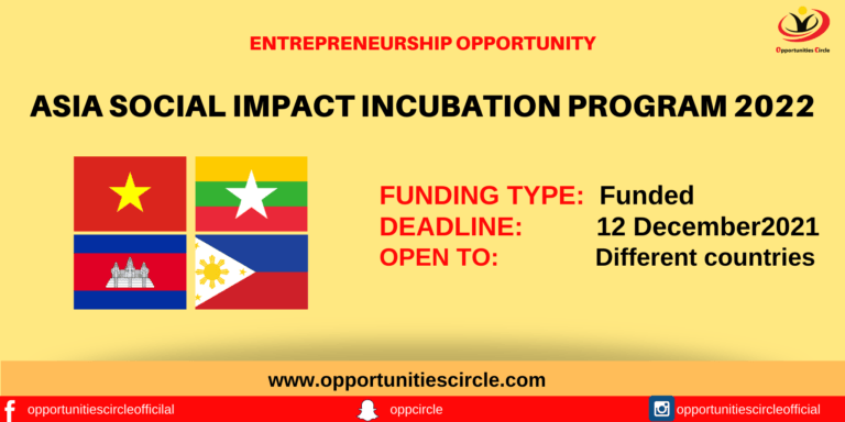 Asia Social Impact Incubation Program