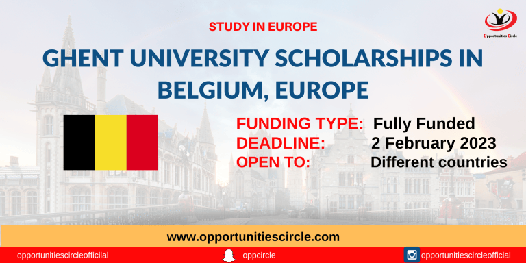 Ghent University Scholarships 2023 in Belgium