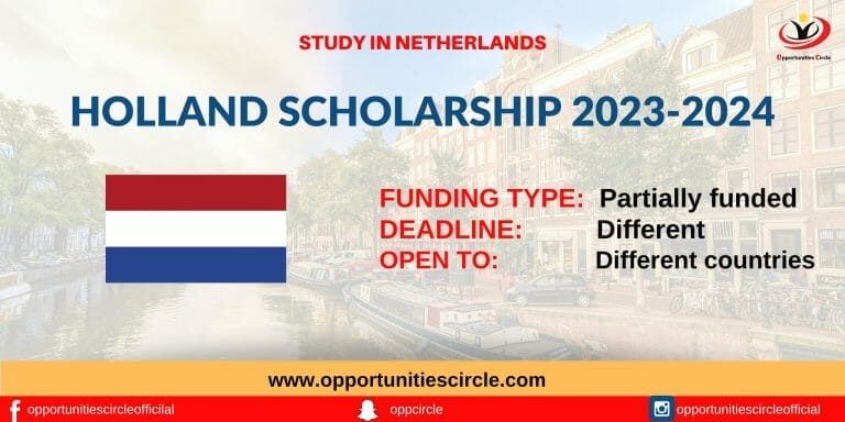 Holland Scholarship 2023-2024