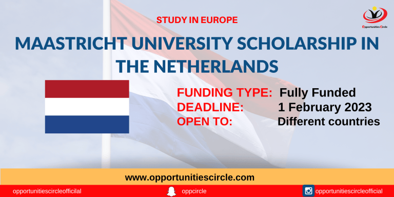 Maastricht University Scholarship 2023 in Netherlands