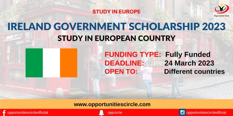 Ireland Government Scholarship 2023