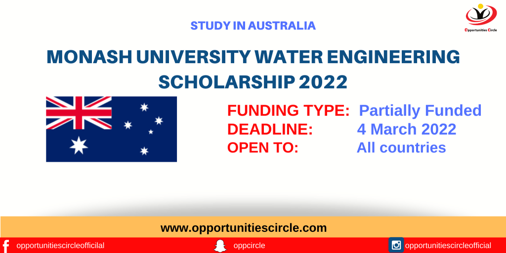 Monash University Water Engineering Scholarship