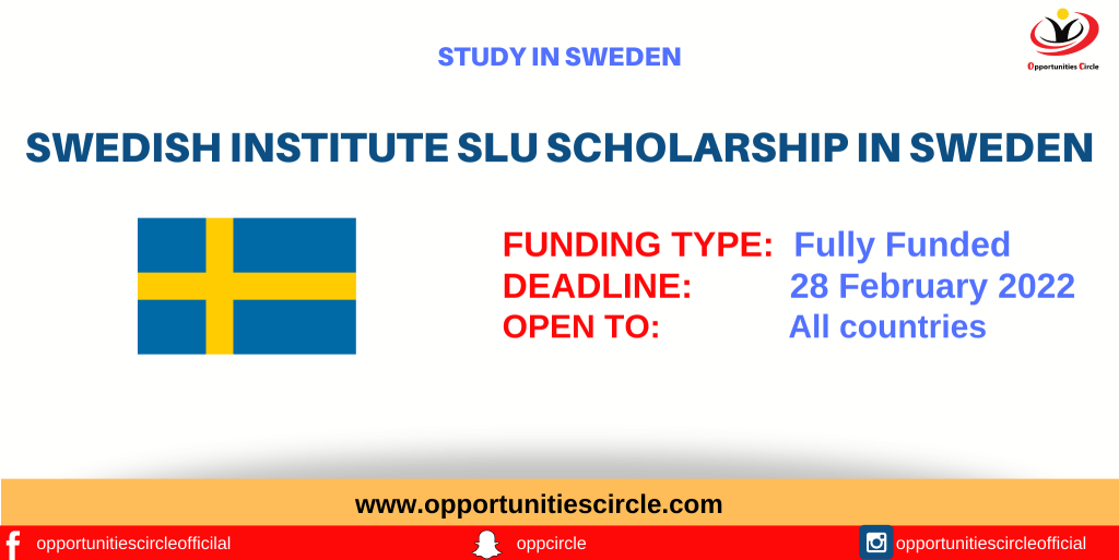 Swedish Institute SLU Scholarship