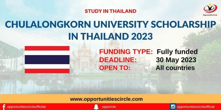 Chulalongkorn University Scholarship in Thailand