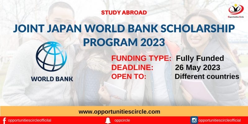 Joint Japan World Bank Scholarship Program 2023