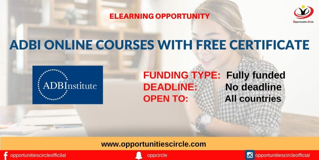 ADBI Online Courses With Free Certificate