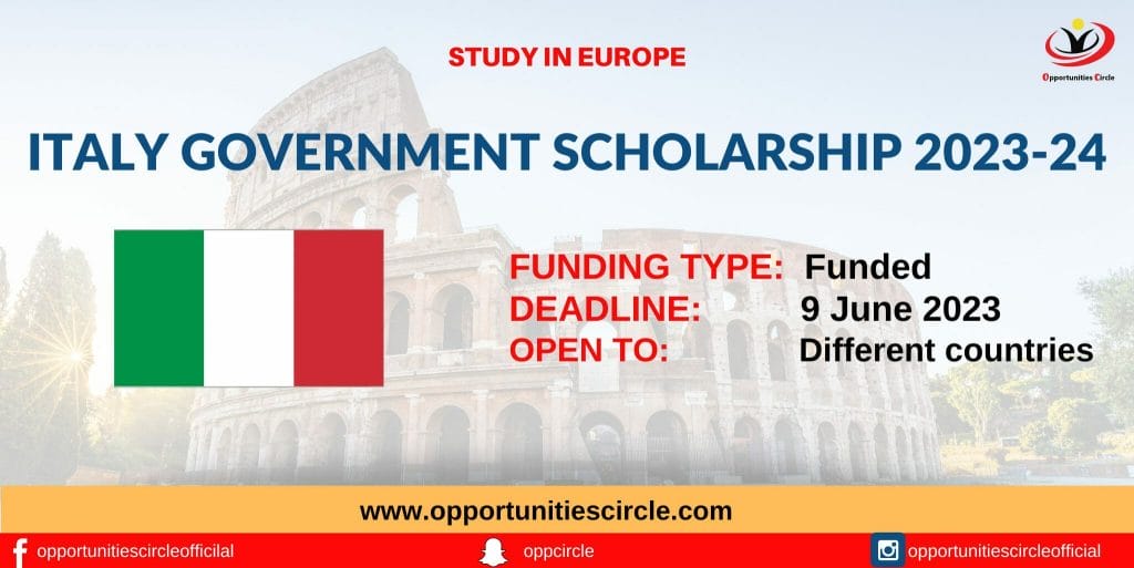 Italy Government Scholarship 2023-2024