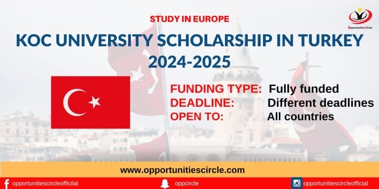 KOC University Scholarship in Turkey 2024-2025 | Fully Funded