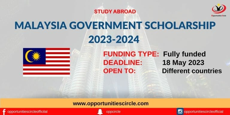 Malaysia Government Scholarship 2023-2024