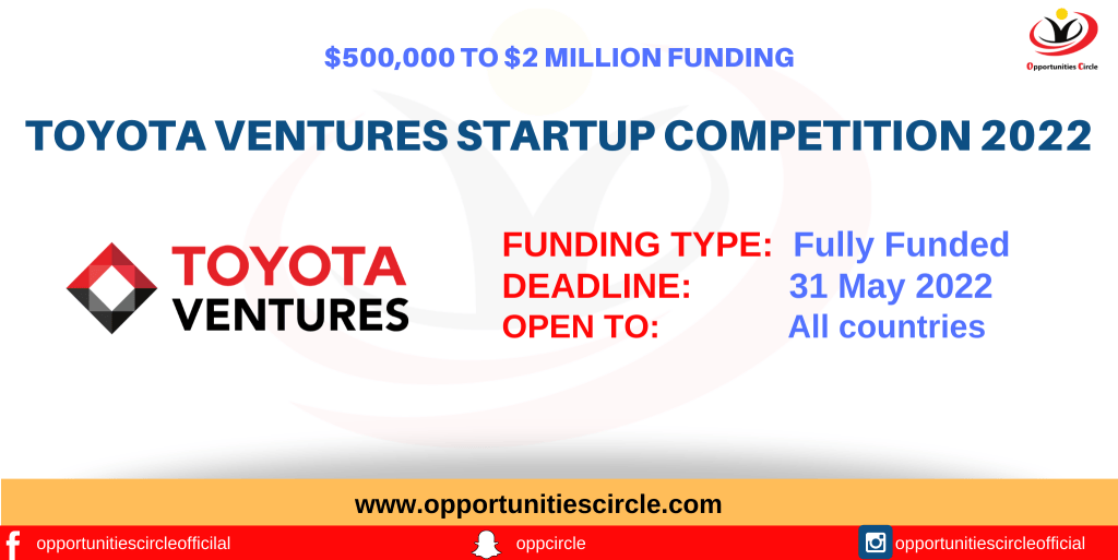 Toyota Ventures Startup Competition