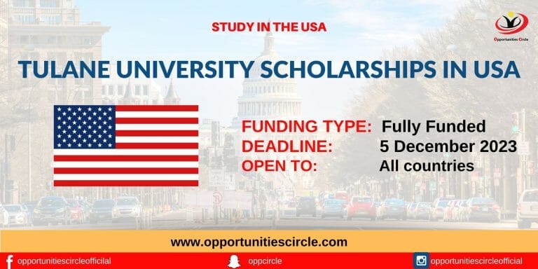Tulane University Scholarships in the USA 2024