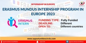 Erasmus Mundus Internship Program in Europe