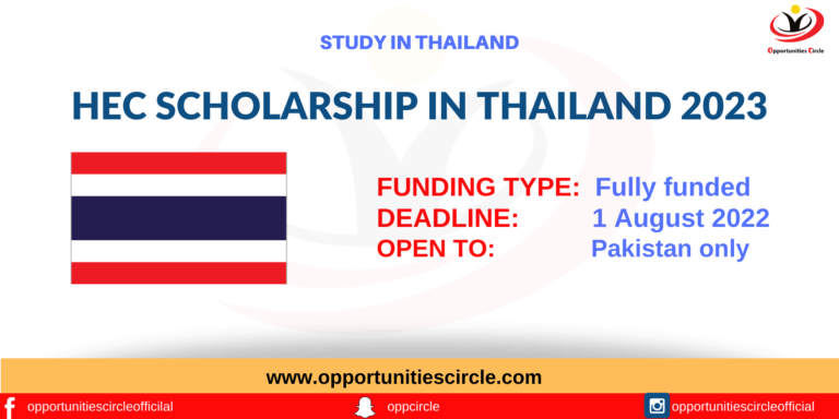 HEC Scholarship in Thailand
