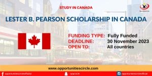 Lester B. Pearson Scholarship in Canada