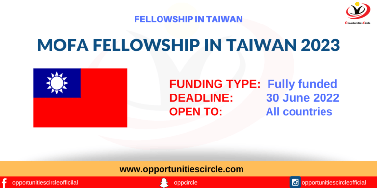 MOFA Fellowship in Taiwan 2023