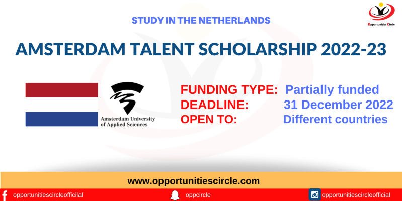 Amsterdam Talent Scholarship 2022-23