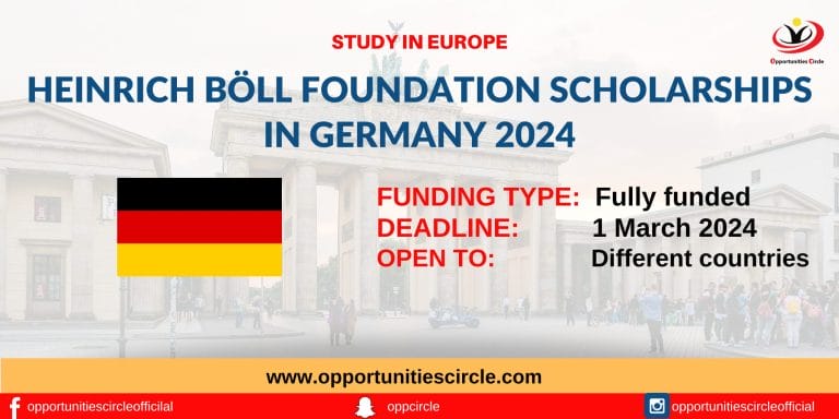 Heinrich Böll Foundation Scholarships in Germany 2024