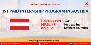 IST Internship Program in Austria 2023