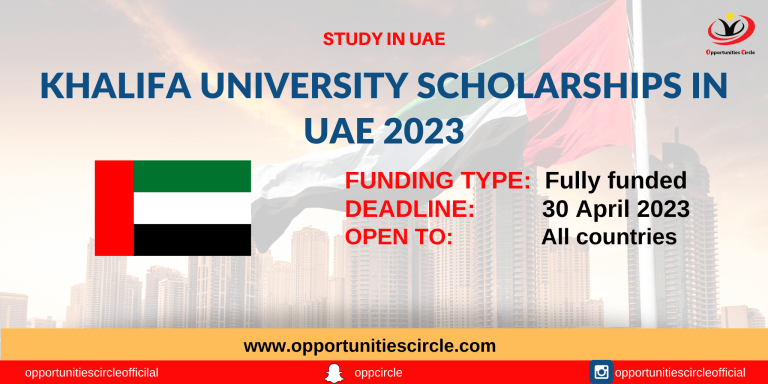 Khalifa University Scholarships in UAE 2023