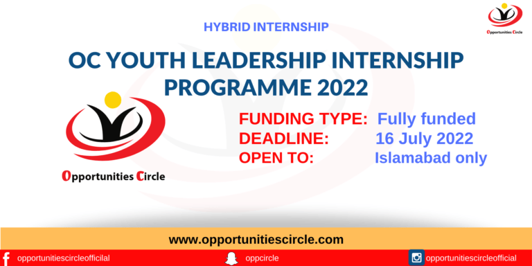 OC Youth Leadership Internship Programme 2022