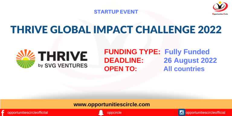 THRIVE Global Impact Challenge 2022