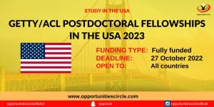 GettyACL Postdoctoral Fellowships