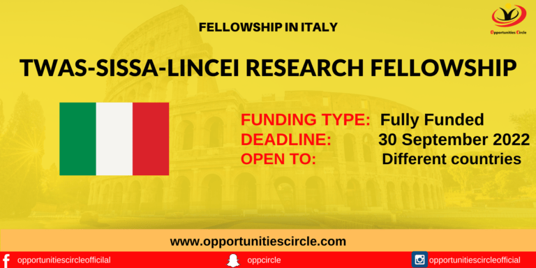 TWAS-SISSA-Lincei Research Fellowship