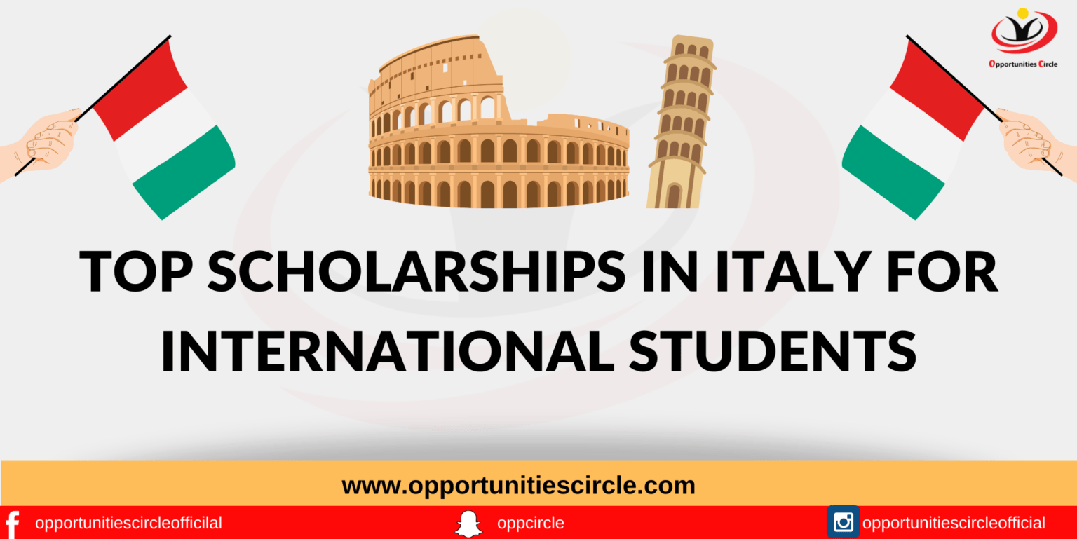 phd scholarship in italy for international students 2022