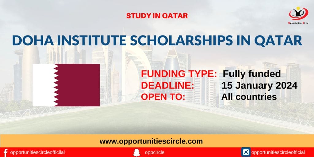 Doha Institute Scholarships 2024 in Qatar