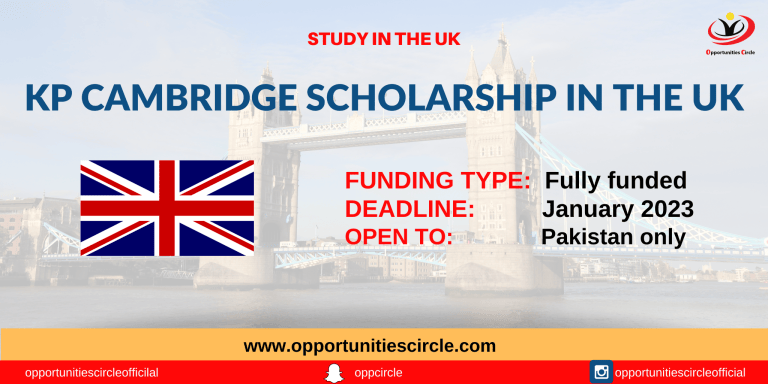 KP Cambridge Scholarship in the UK