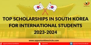 Top Scholarships in South Korea for International Students