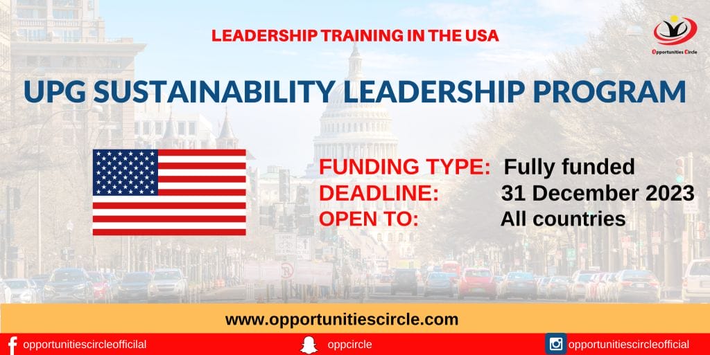 UPG Sustainability Leadership Program 2024