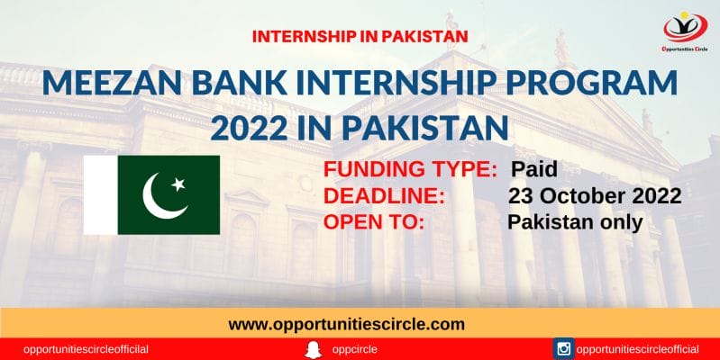 Meezan Bank Internship Program 2022