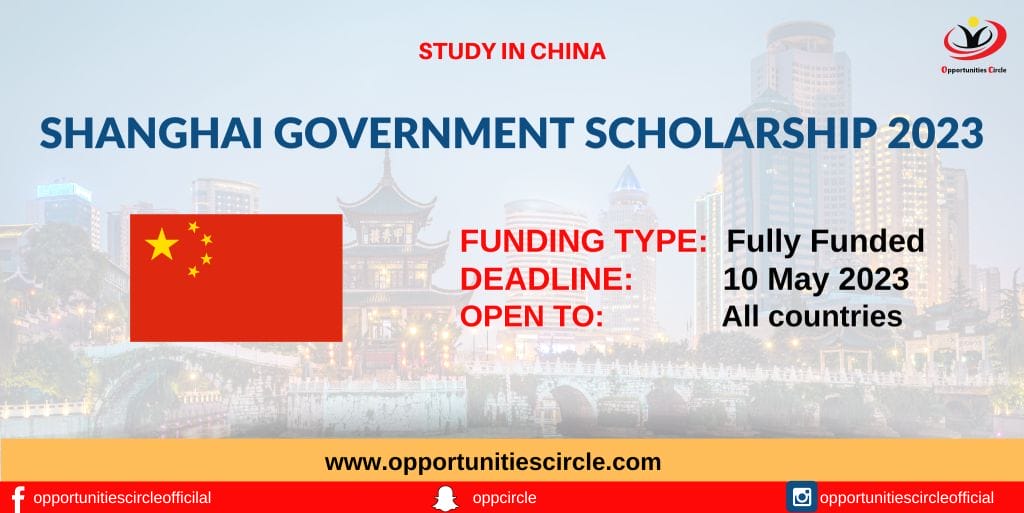 ECNU Shanghai Government Scholarship 2023
