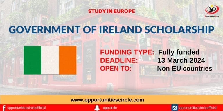 Government of Ireland Scholarship 2024