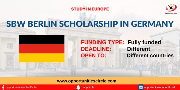 SBW Berlin Scholarship in Germany 2024