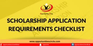 Scholarship Application Requirements