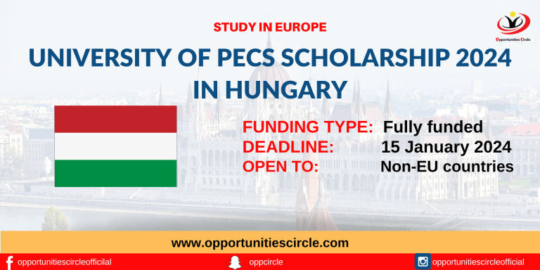 University of Pecs Scholarship 2024 in Hungary