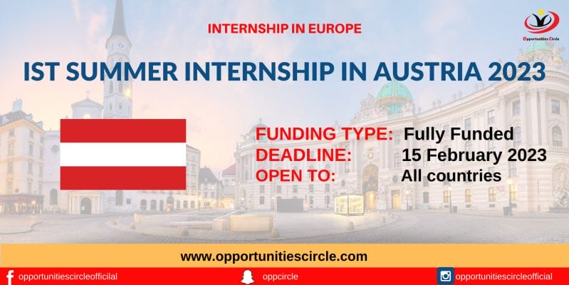 ist summer internship in austria