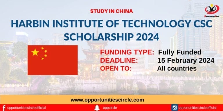 Harbin Institute of Technology Scholarship 2024