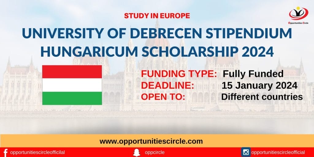 University of Debrecen Stipendium Hungaricum Scholarship 2024