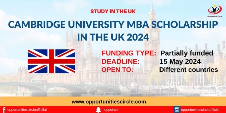 Cambridge University MBA Scholarship 2024